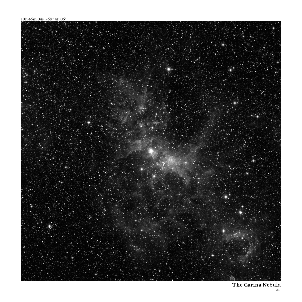 The Carina Nebula — limited edition celestial print